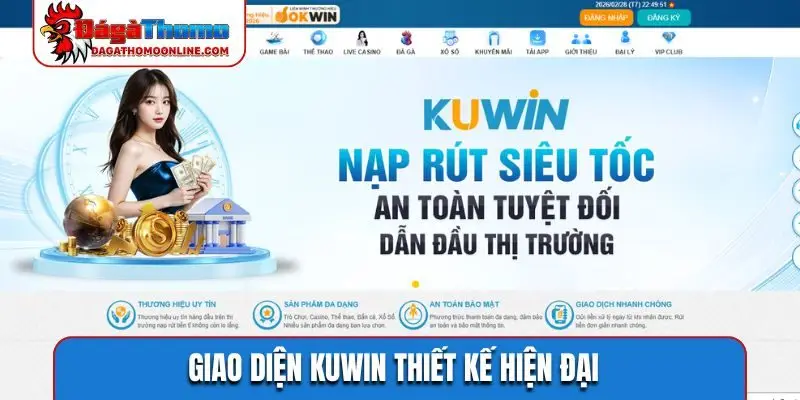 Giao diện KUWIN thiết kế hiện đại