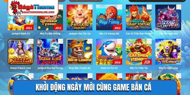 Khởi động ngày mới cùng game bắn cá