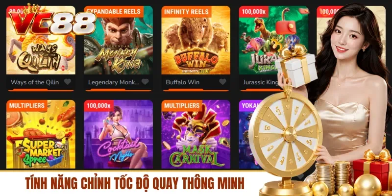 Tính năng chỉnh tốc độ quay thông minh